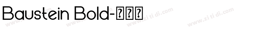 Baustein Bold字体转换